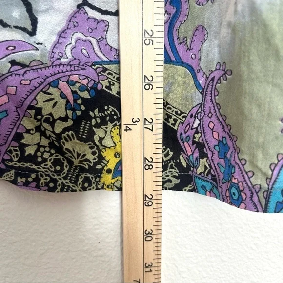 J. Peterman Embroidered Beaded Blouse Top Tunic Boho Festival Resort Size Medium - Picture 13 of 15